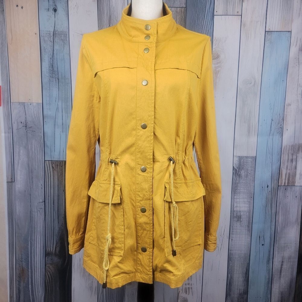 Edan Society Antsla Crago Jacket Mustard Yellow Size Large